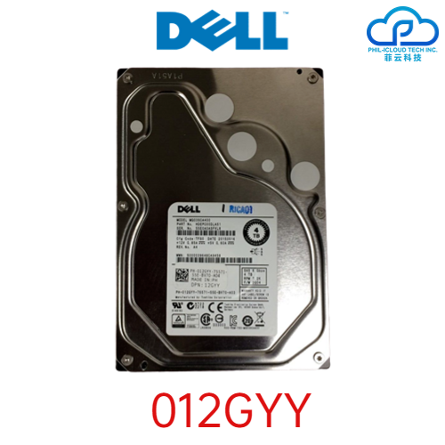 Dell 012GYY 4TB SAS HDD – High Capacity! 3.5-inch LFF 6Gb/s 7.2K RPM 512n SAS R310 R510 R610 R430 Hard Disk Drives Wholesale Server hard drives, best hard drives, prices, buy, sell, lowest discounts Equipment brand, solid state drive, Philippine IT dealer