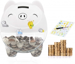 Piggy Bank,Digital Coin Bank,Money Jar with LCD Display,Big Piggy Bank Automatic Coin Counter for Kids Adults Boys Girls as Gift on Festival&Bi