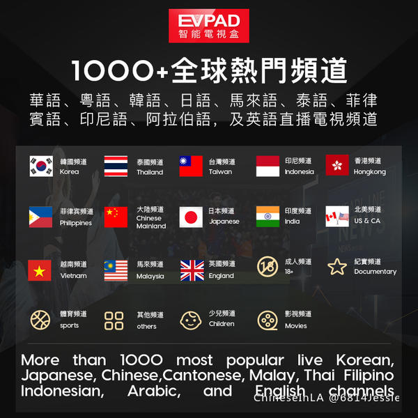 EVPAD - Kotak TV Pintar yang Berfokus pada Bahasa Cina Rantau