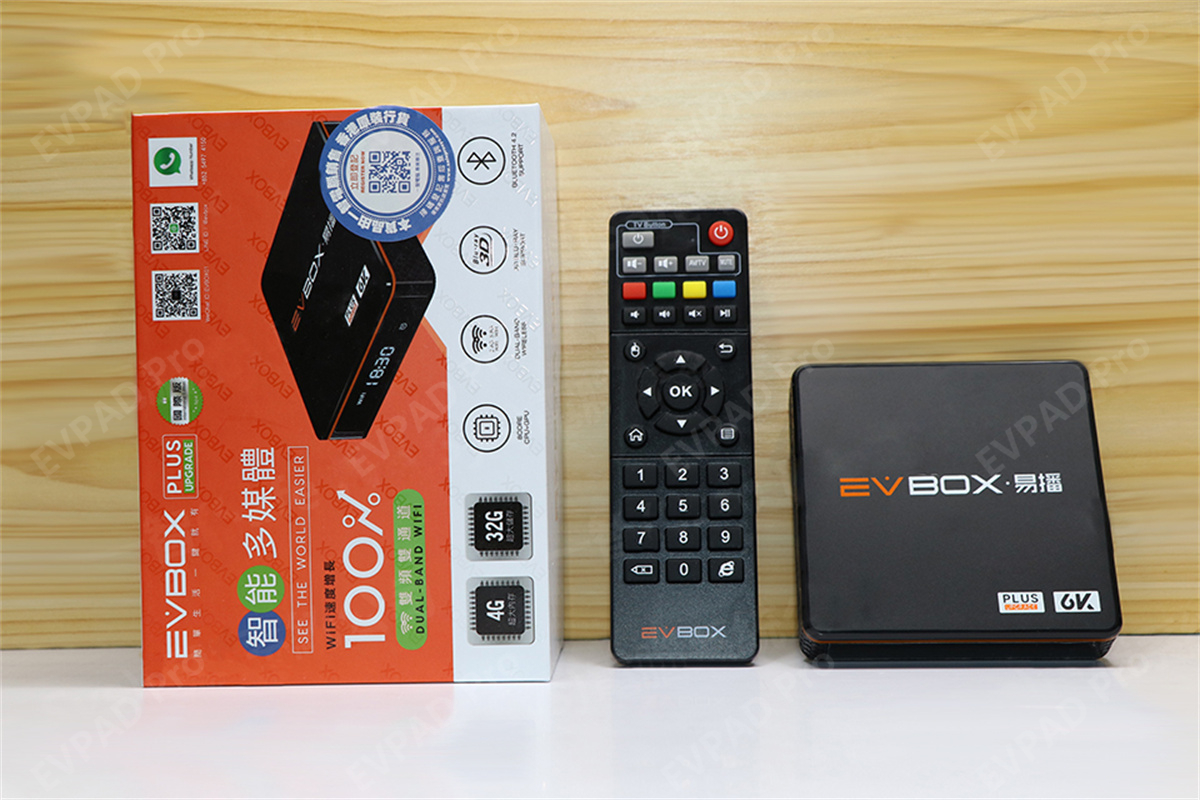 EVBox 4 Plus Upgrade Smart 6K Android TV Box - Cheap Price, No Monthly Fees