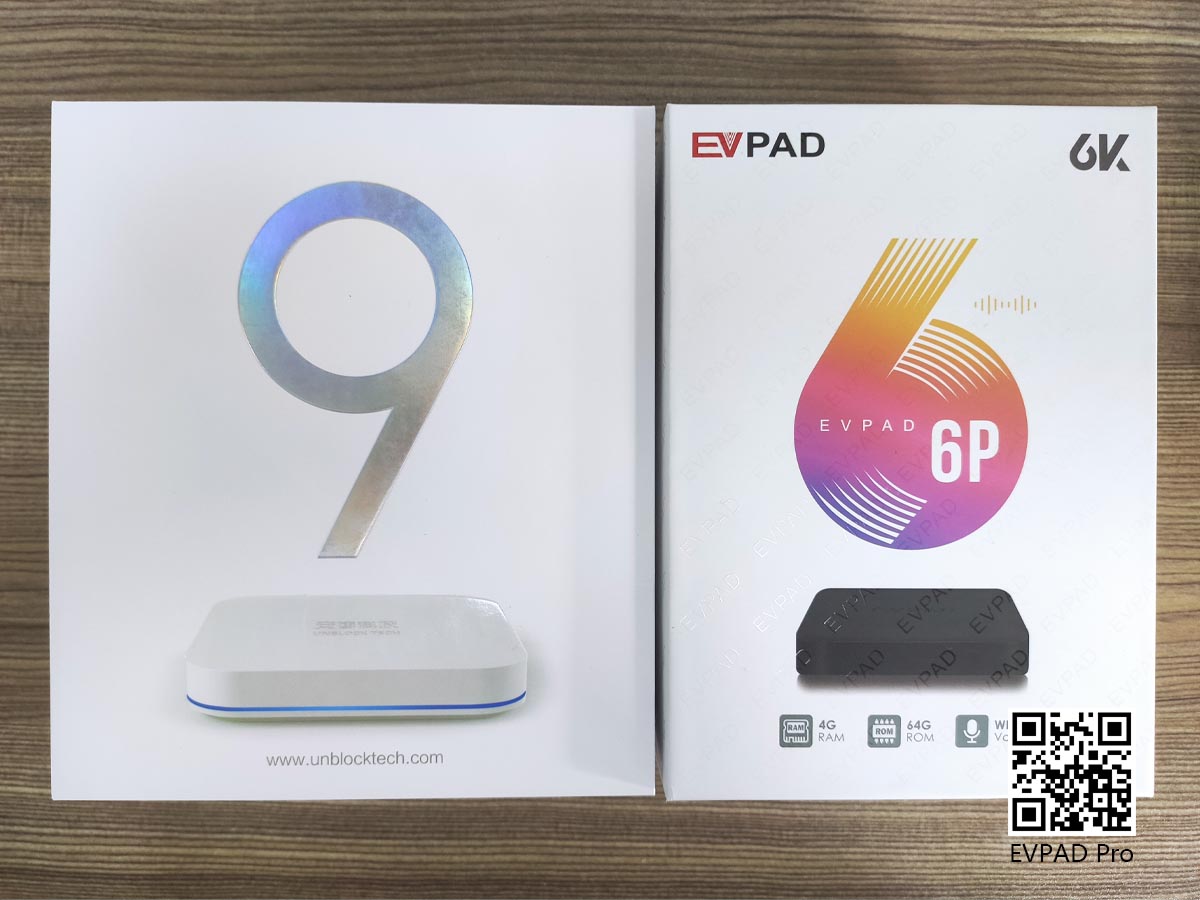 EVPAD 6P VS UBOX9, 2021년 최강 TV 박스는?