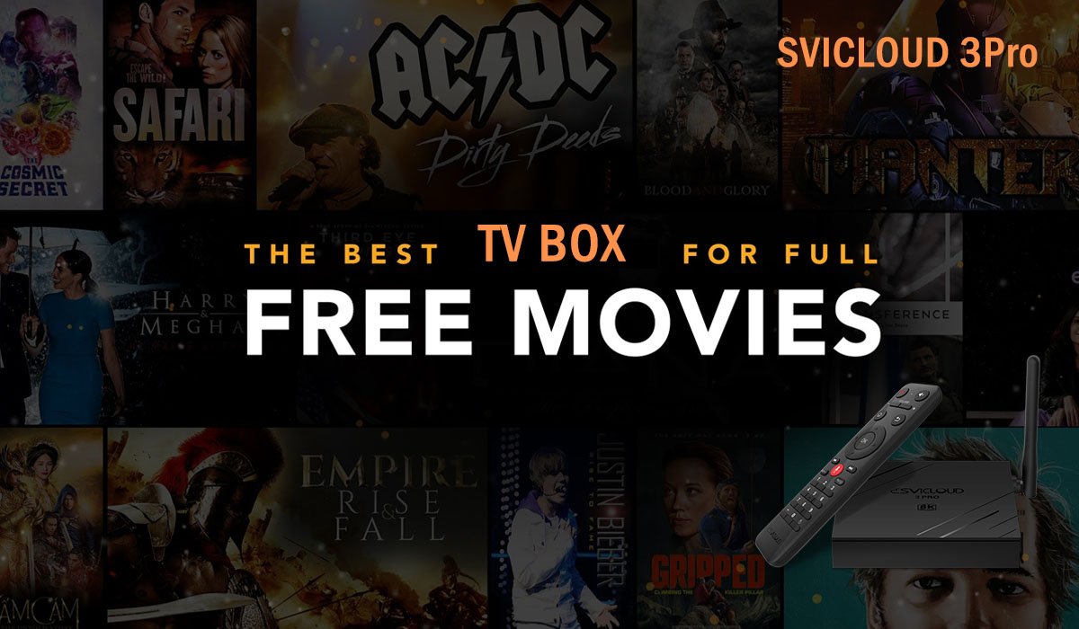 SVICLOUD 3Pro Smart Android TV Box - 20000+ Movie / Movies VOD Resource