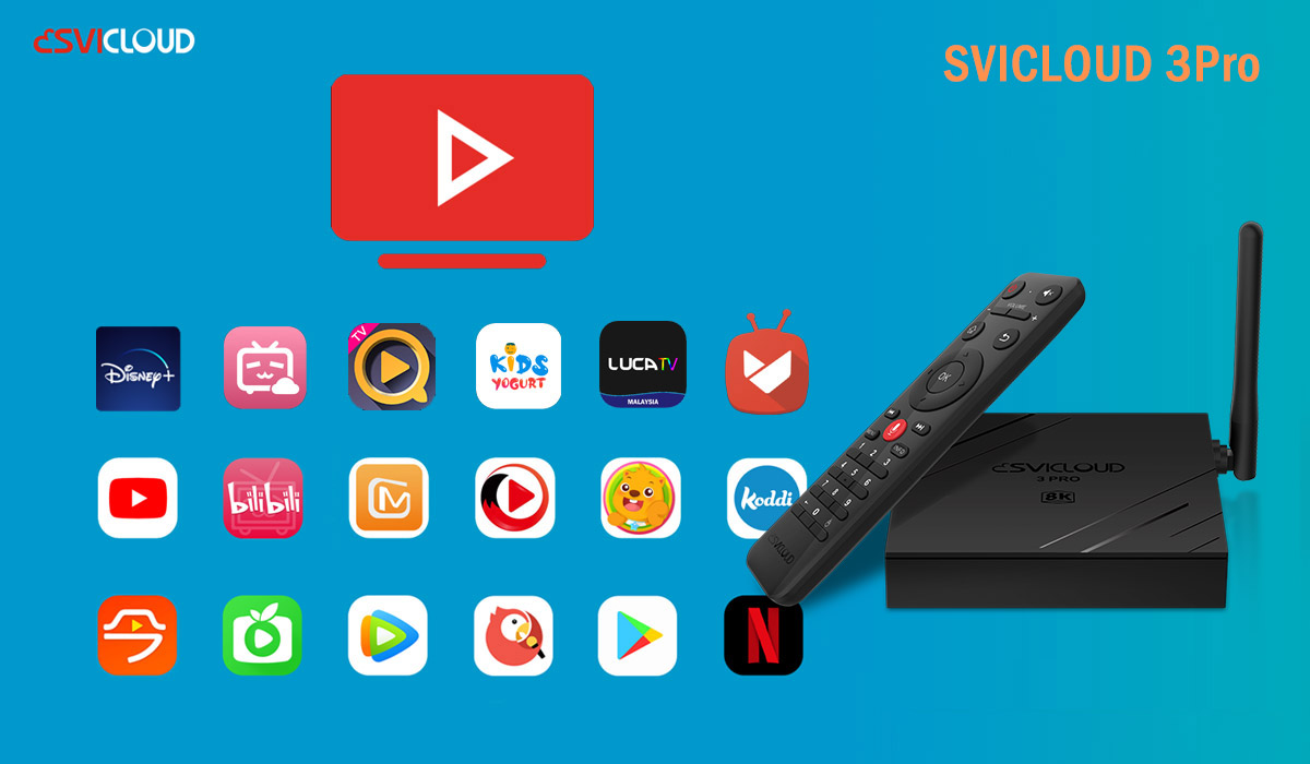 SVICLOUD 3Pro Streaming Media Player - Rich Exclusive App Supported