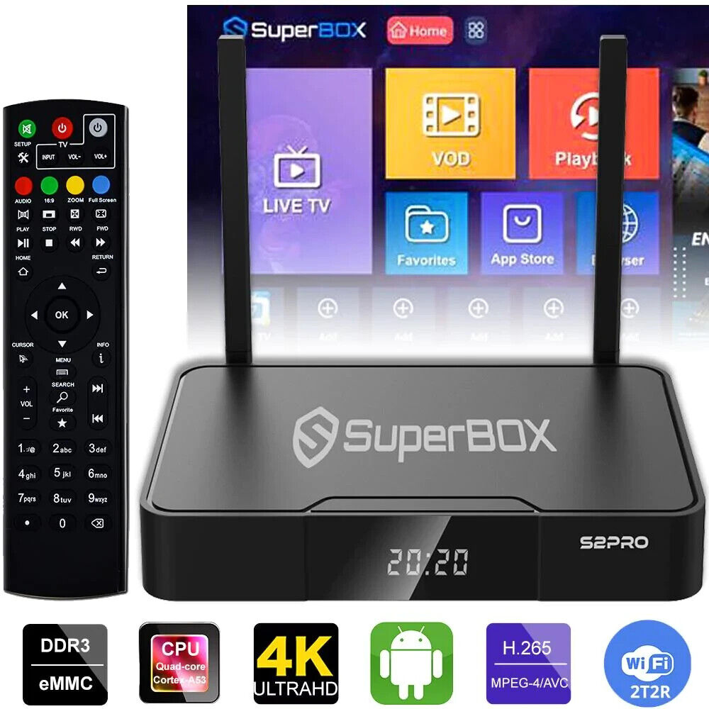 스포츠 팬을 위한 SuperBox TV BOX의 주요 기능