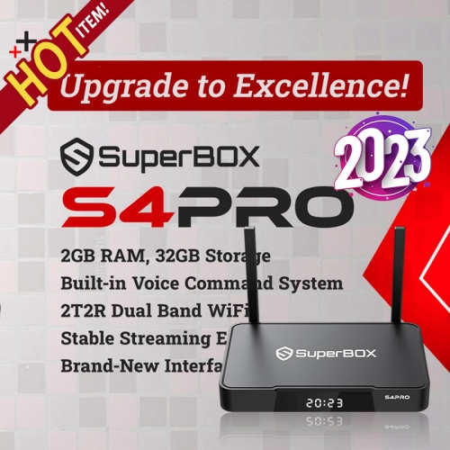 Hộp TV SuperBox S4 Pro mới về năm 2023 - Không ngừng phát triển