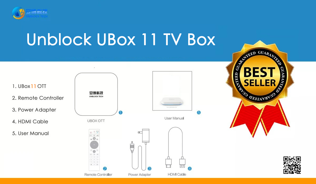 Unblock UBox 11 TV Box  - Unblock Tech Gen 11 Smart TV Box - 2024 New Launch