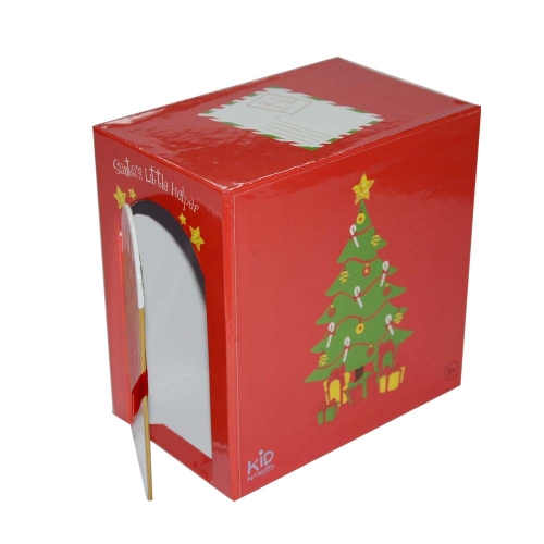 Rigid cardboard gift box have special open