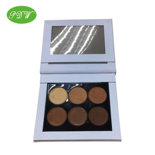 Factory design 6 plattes eyeshadow box with mirror