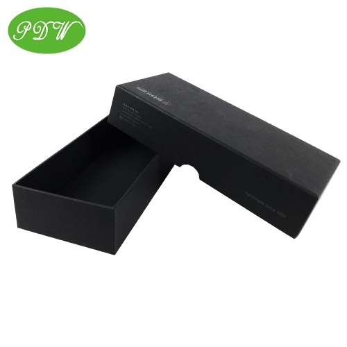Black cardboard packing gift boxes