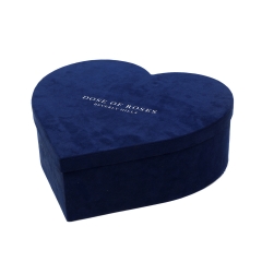 Pdwpacking_Velvet Rose flower gift heart shaped packaging box