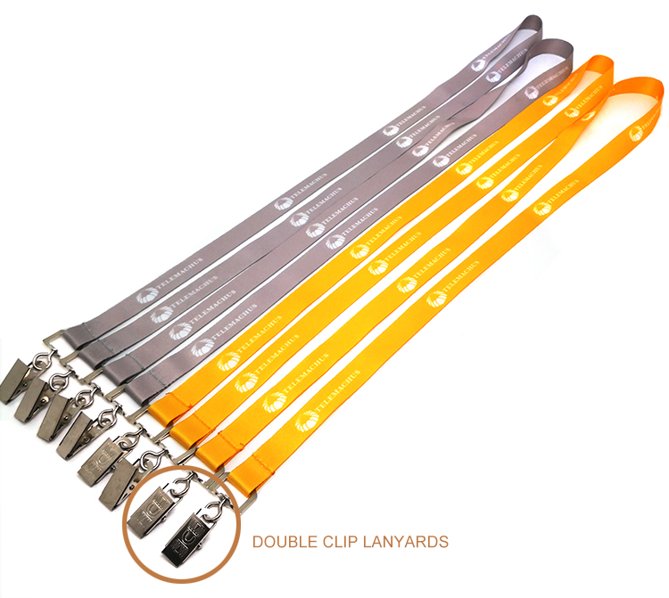 Open ended double clip lanyards details 03