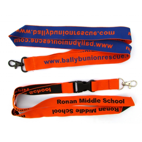 Custom woven lanyards with metal claw