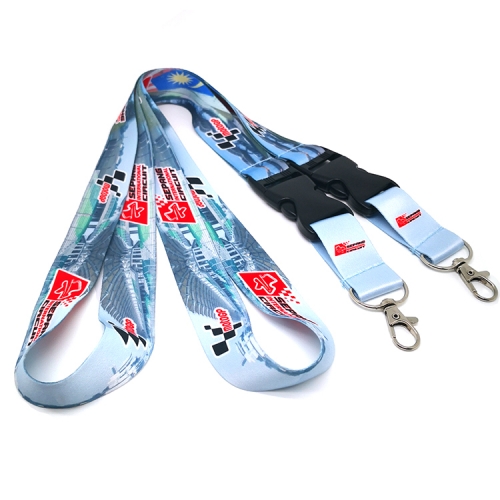 Multi-colored promotional lanyards