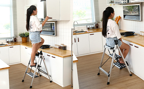 escalera de aluminio para el hogar, escalera de cocina, taburete, escalera de tijera ancha con pasamanos, escalera de tijera para el hogar, fabricante de escaleras de aluminio deyou, taburete plegable de 2 escalones, taburete de escalera, escalera de tijera alta, taburetes de metal