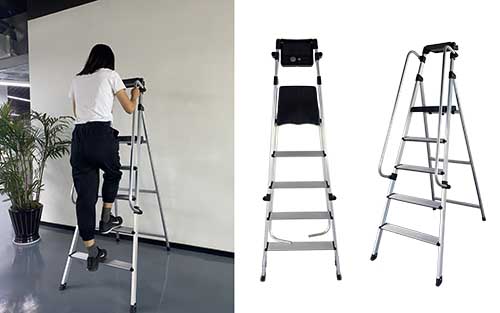 stainless ladder,ss ladder,stainless steel telescopic ladder,safety ladder for seniors,large step ladder,double telescopic ladder,folding ladder for home,home ladder supplier & manufacturer china