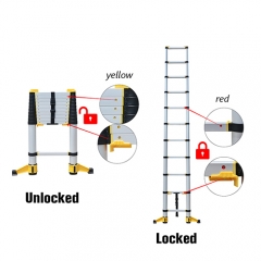 Wholesale Latest EN131 Telescopic Ladder-DEYOU 2.6M