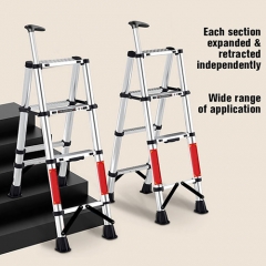 Stainless Steel Double Telescopic Ladder