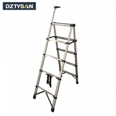 Stainless Steel Double Telescopic Ladder