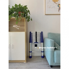 Aluminum Folding Blue Telescopic Ladder in the Study