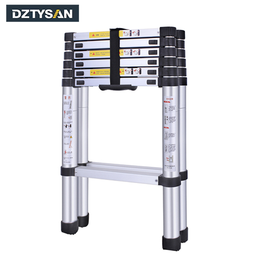 China manufacturer, adjustable double sided telescopic step ladder