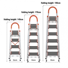 Herramienta de escalada para el hogar Escalera de mano de extensión de aluminio