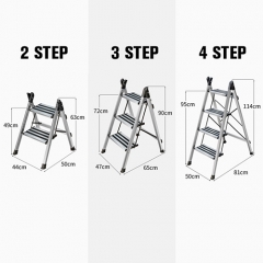 Multifunctional A type Aluminum Household Step Stool Ladder