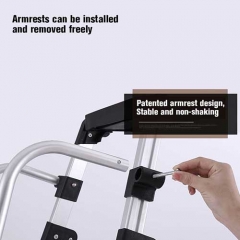 Bandeja de herramientas portátil Escalera de aluminio para el hogar con reposabrazos