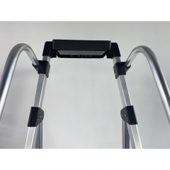 Sicherste Big Step Aluminium-Stufenleiter mit abnehmbarem Handlauf