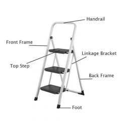 2 Step Small Metal Ladder