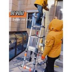 Home Decoration A Frame Telescopic Extension Folding Ladder