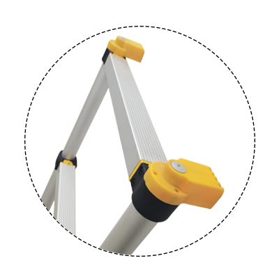 top swivel pvc bracket of soft close telescopic ladder