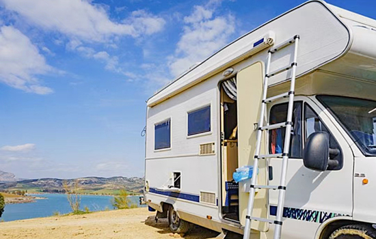 telescoping ladder for rv