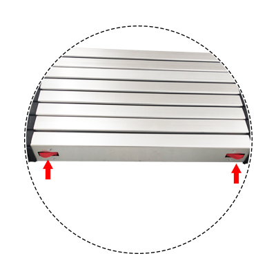 air soft close technology of one button retraction ladder