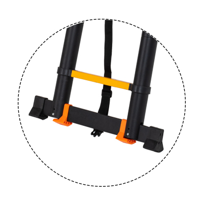 wheels and bar-leg sleeves of telescopic a frame ladder