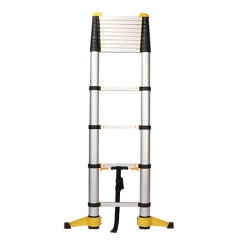 DEYOU Anodized Aluminium Soft Close Telescopic Ladder 3.8M