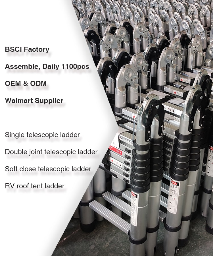 OEM Aluminum Telescopic a Frame Ladder Supplier