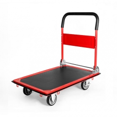 Smooth 4 Wheel Foldable Platform Hand Trolley 150kg