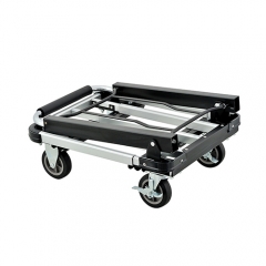 Aluminium Foldable Push Cart Adjustable Platform Trolley 150kg