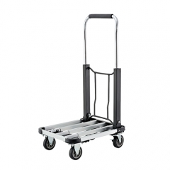 Aluminium Foldable Push Cart Adjustable Platform Trolley 150kg