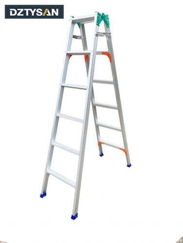 Aluminum alloy multifunctional rubber foot folding ladder