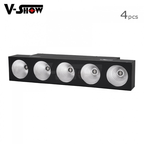 4pcs 5dot RGBW led matrix  beam wall washer bar dmx stage light with removement frost filter for dj lighting