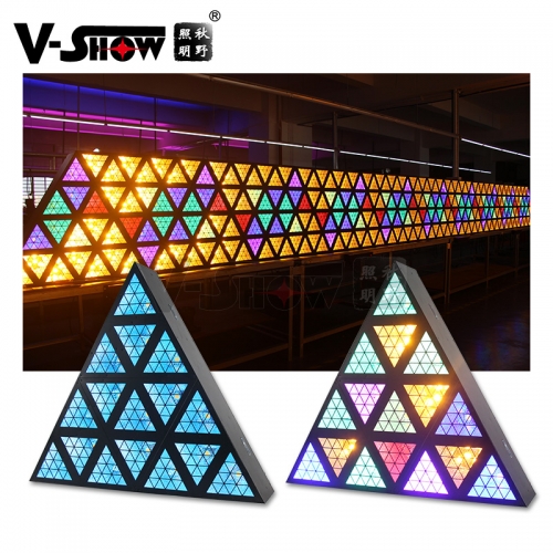 1Pcs 16x30W Triangle Retro LED special effect back ground light 1800K RGB 3 in 1 Stage lighting For TV show