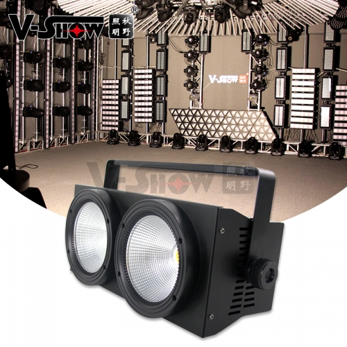 2pcs  2x100w DMX Stage Lighting Warm White Led Blinders Wall Washer Theate Uplight