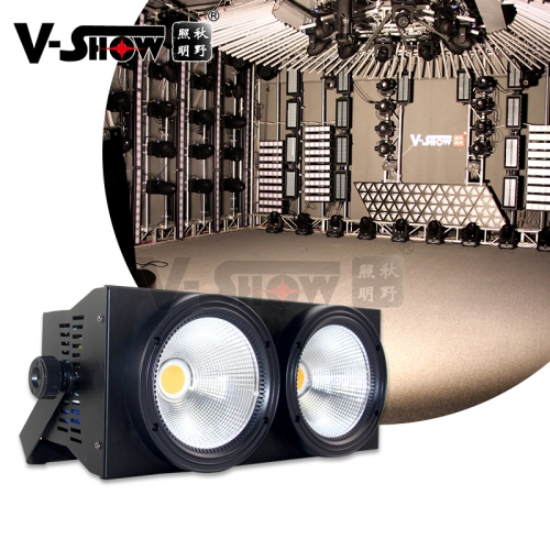 1pcs  2x100w DMX Stage Lighting Warm White Led Blinders Wall Washer Theate Uplight