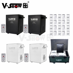 4pcs 650W Cold Spark Machine With Flightcase And 20 Bags Powder Sparkular Machine For Wedding Nightclub