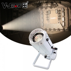 V-Show Pro 200W Zoom LED profile spotlight 3000K Ra95 DMX Led Focus Gobo Projector Tv Studio Equipment Spot Light