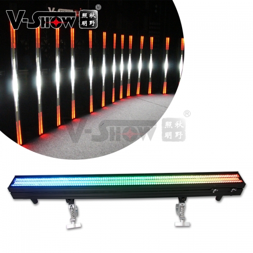 V-SHOW NEW arrive 240pcs 5W 7575+480pcs 0.3W RGB 3in1 SMD led pixel controller wall strobe wash wall light bar