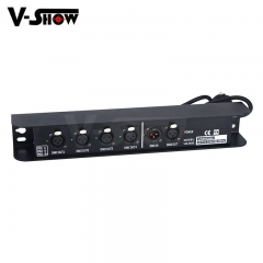 shipping from Euro 1pc 4 Port DMX Splitter Output 512x4 Channels For Dj Disco Stage Light Control
