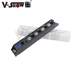 V-Show DMX Power Splitter 4+4  1 in/4 out power and DMX splitter for stage light dj light