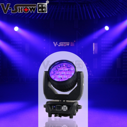 shipping from Euro 1pc AURA with folding clamp 19x15w RGBW 4in1 Led Beam Wash Moving Head Light With Backlight Zoom Function Stage Light For Dj Disco